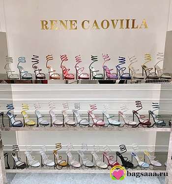 Bagsaaa RC Serpent Crystal High Heels