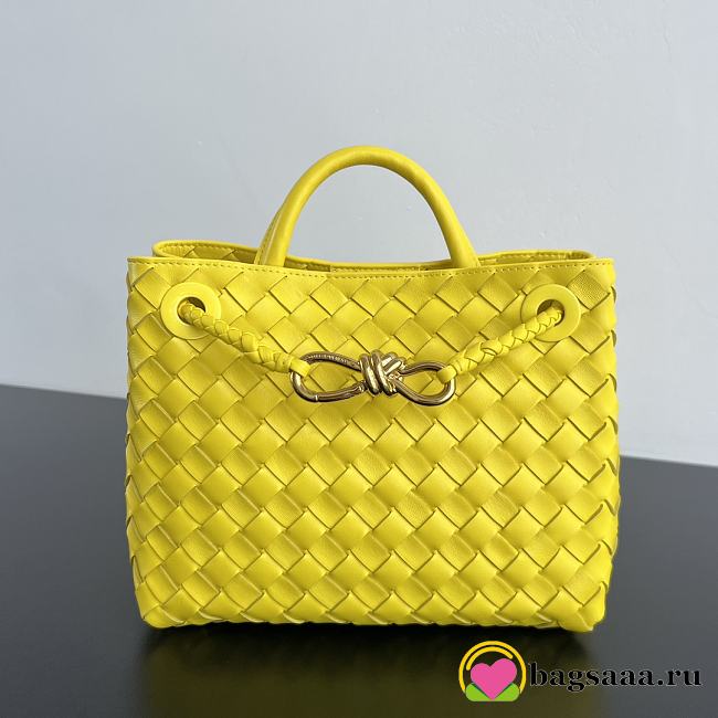 Bagsaaa Bottega Veneta Small Andiamo 766014 Sulfur Yellow - 20x25x10 cm - 1