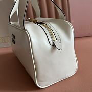 Bagsaaa Miu Miu Leather top-handle bag 5BB182 white - 28cm - 4