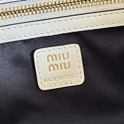 Bagsaaa Miu Miu Leather top-handle bag 5BB182 white - 28cm - 2