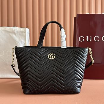 Bagsaaa Gucci Betty medium tote bag 847387 black - 28cm