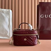 Bagsaaa Gucci GG Marmont mini vanity bag 837454 red - 19cm - 1
