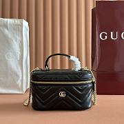 Bagsaaa Gucci GG Marmont mini vanity bag 837454 black - 19cm - 1