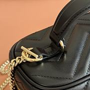 Bagsaaa Gucci GG Marmont mini vanity bag 837454 black - 19cm - 4