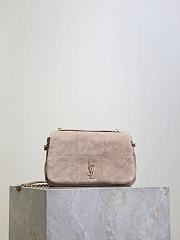 Bagsaaa YSL JAMIE 4.3 mini in suede Whisper Pink 806025 - 20cm - 1
