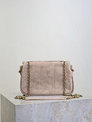 Bagsaaa YSL JAMIE 4.3 mini in suede Whisper Pink 806025 - 20cm - 4