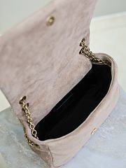 Bagsaaa YSL JAMIE 4.3 mini in suede Whisper Pink 806025 - 20cm - 3