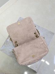 Bagsaaa YSL JAMIE 4.3 mini in suede Whisper Pink 806025 - 20cm - 2