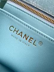 Bagsaaa Chanel Mini Flap Bag AS1786 Blue Velvet - 18cm - 2