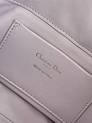 Bagsaaa Small Dior Toujours Vertical Tote Bag Lilac Macrocannage Calfskin - 16 x 18 x 12 cm - 4