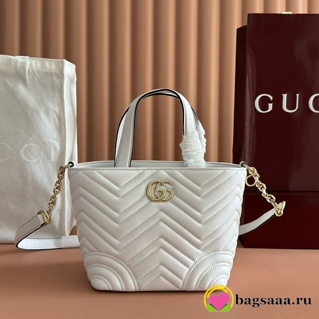 Bagsaaa Gucci Betty small tote bag 847386 white -18cm - 1