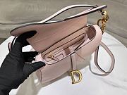 Bagsaaa Dior Saddle Bag with Strap Light Pink Grained Calfskin - 25.5cm - 2