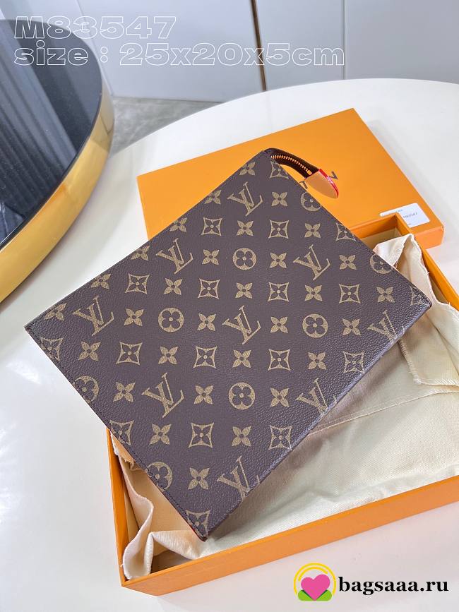 Bagsaaa LV M83547 Toilet Pouch Monogram Canvas - 25cm - 1