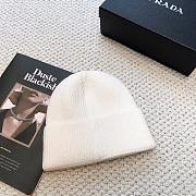 Bagsaaa Prada White Beanie - 3