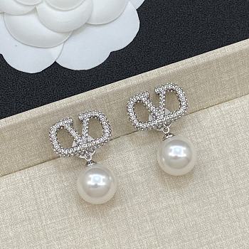 Bagsaaa Valentino Silver Earrings