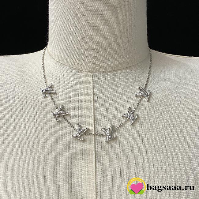 Bagsaaa LV Silver Necklace - 1