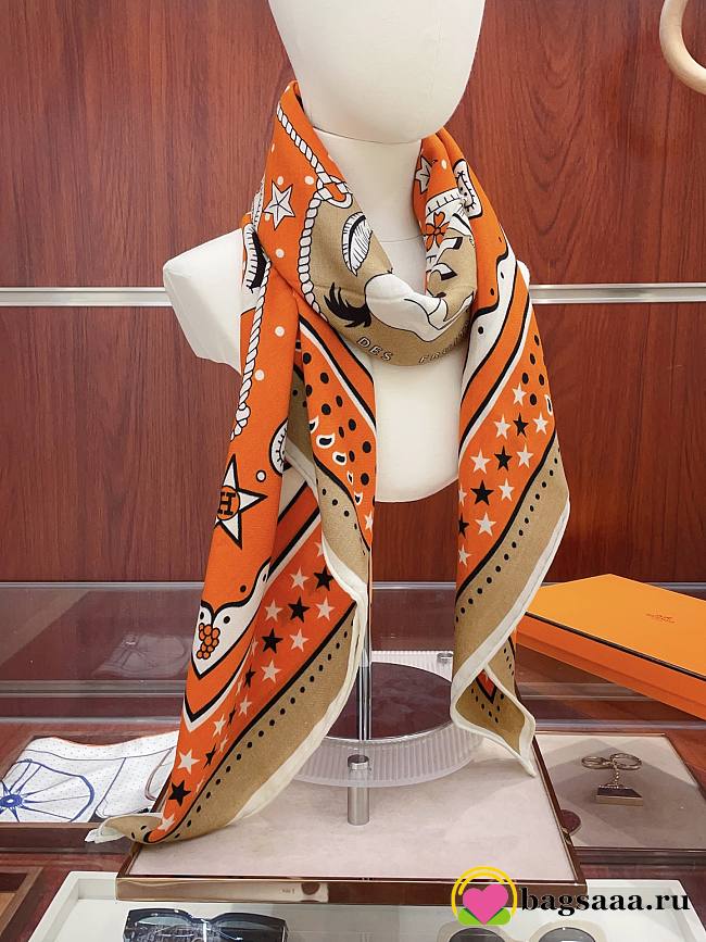 Bagsaaa Hermes Scarf 140cm*140cm - 1