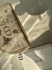 Bagsaaa Dior Floral Embroidered Mesh Makeup Travel Bag - 4