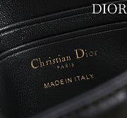 Bagsaaa My Dior - Dior Talk Phone Pouch Black Cannage Lambskin - 18cm - 4