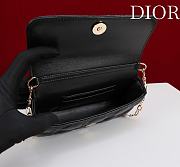 Bagsaaa My Dior - Dior Talk Phone Pouch Black Cannage Lambskin - 18cm - 3