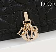 Bagsaaa My Dior - Dior Talk Phone Pouch Black Cannage Lambskin - 18cm - 2