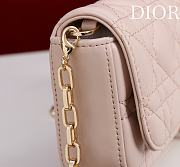 Bagsaaa My Dior - Dior Talk Phone Pouch Light Pink Cannage Lambskin - 18cm - 4