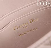 Bagsaaa My Dior - Dior Talk Phone Pouch Light Pink Cannage Lambskin - 18cm - 2