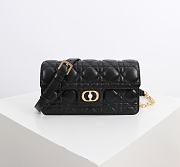 Bagsaaa Dior Jolie Mini Bag Black Cannage Lambskin - 21cm - 1