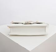 Bagsaaa Dior Jolie Mini Bag White Cannage Lambskin - 21cm - 4