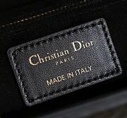 Bagsaa Small Lady Dior Bag Black Cannage Lambskin with Star Motif - 20cm - 2