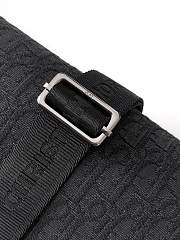 Bagsaaa Dior Saddle Belt Bag Black Dior Oblique Jacquard and Black Grained Calfskin - 39cm - 4