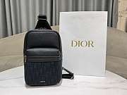 Bagsaaa Dior Rider 2.0 Sling Bag Black Dior Oblique Jacquard and Black Grained Calfskin - 26cm - 1