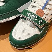 Bagsaaa LV Trainer Sneaker Green & White - 3