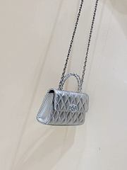 Bagsaaa Chanel Phone Holder with Chain AP3238 Silver - 18cm - 4