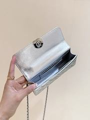Bagsaaa Chanel Phone Holder with Chain AP3238 Silver - 18cm - 3