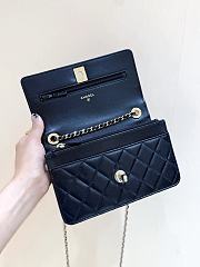 Bagsaaa Chanel Wallet on Chain AP4323 Black - 12.3 x 19.2 x 3.5cm - 2