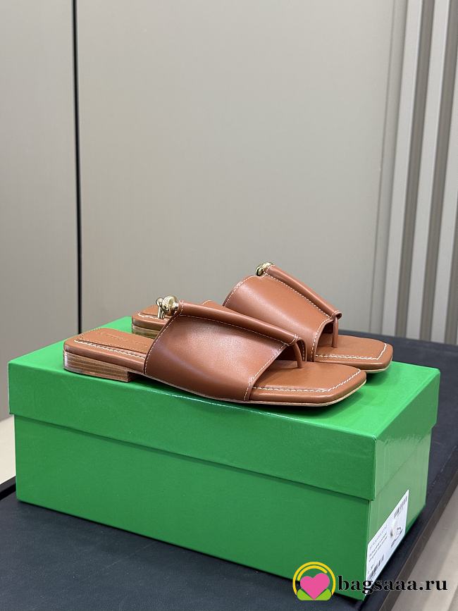 Bagsaaa Bottega Veneta Solstice Flat Thong brown - 1