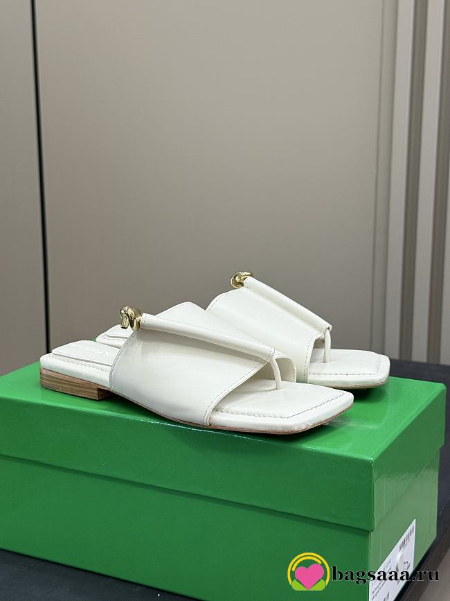 Bagsaaa Bottega Veneta Solstice Flat Thong white - 1