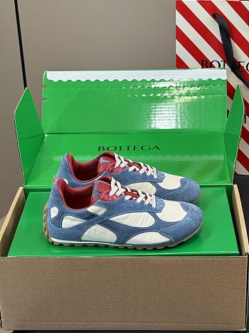 Bagsaaa Bottega Veneta Orbit Flash Sneaker Ice/sea salt