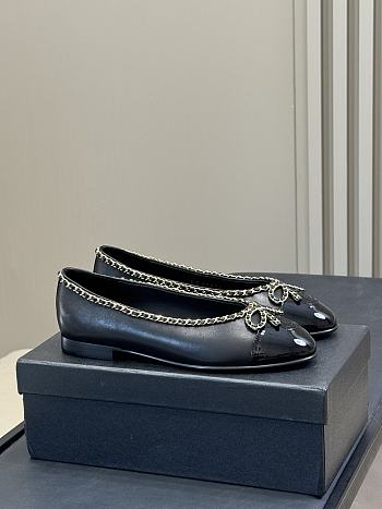 Bagsaaa Chanel Ballet flats G46663 Black Lambskin 