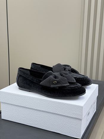 Bagsaaa Diorissimo Loafer Black Velvet and Grosgrain