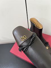 Bagsaaa Valentino Valet Du Roi Kidskin Leather Ankle Boot black & brown 6cm - 4