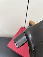 Bagsaaa Valentino Valet Du Roi Kidskin Leather Ankle Boot black & brown 6cm - 2