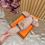 Bagsaaa Hermes Oz Mule Beige Suede - 4