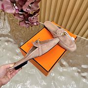 Bagsaaa Hermes Oz Mule Beige Suede - 3