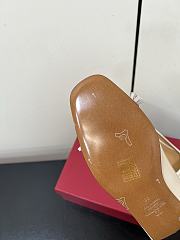 Bagsaaa Valentino Valet Du Roi Kidskin Ballerina White & Brown - 25Mm - 3
