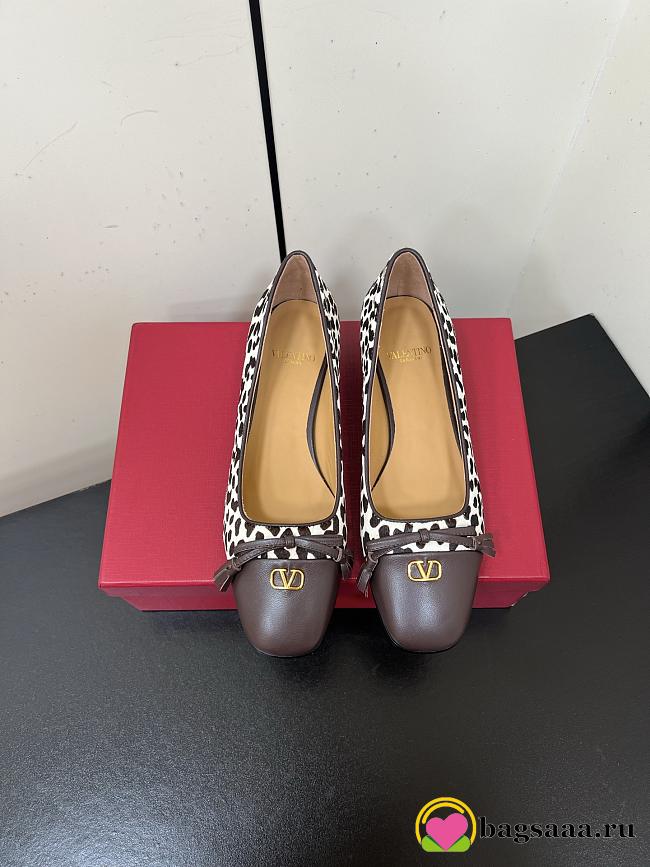 Bagsaaa Valentino Valet Du Roi Ballerina In Pony-Effect Calfskin 25Mm - 1