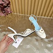 Bagsaaa Valentino Sandal In Kidskin White - 8.5cm - 4