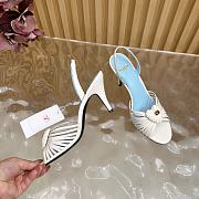 Bagsaaa Valentino Sandal In Kidskin White - 8.5cm - 3