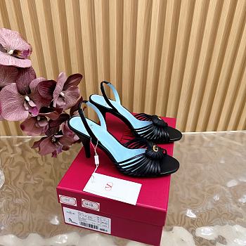 Bagsaaa Valentino Sandal In Kidskin Black - 8.5cm